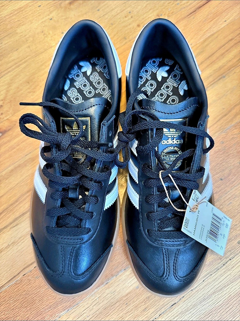 adidas Hamburg W Black & White US 7.5/8 NWT
